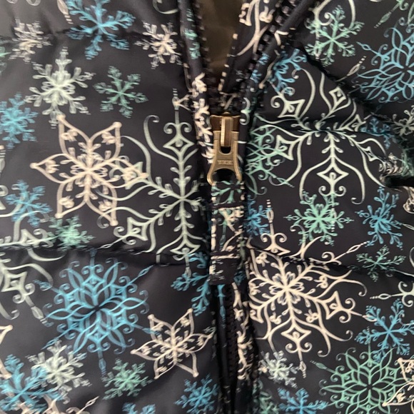 Land’s End 3-6 months Baby Bunting Snowsuit removable faux fur hood * worn once - Picture 12 of 14